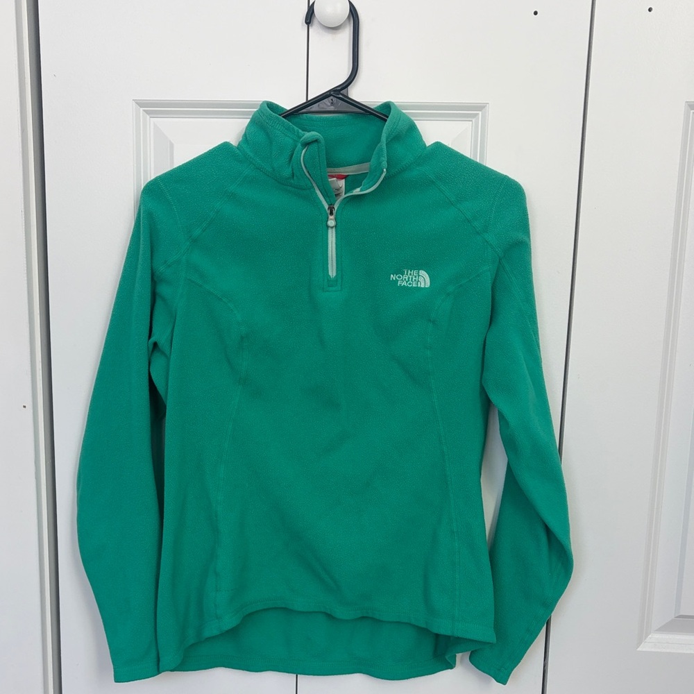 The North Face Teal Quarter-Zip Pullover
